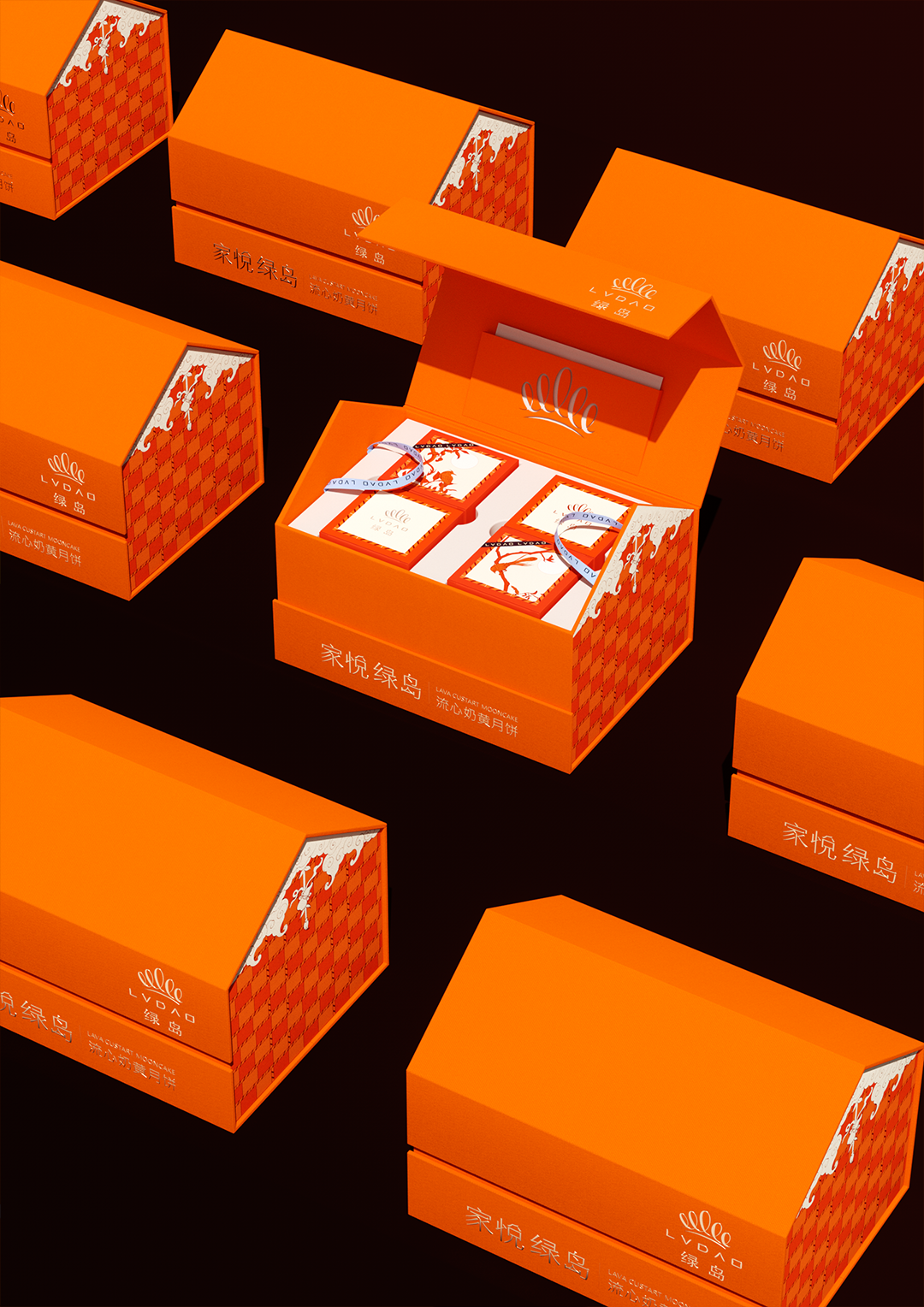 packing design，Gift box design，Mid Autumn Festival gift box，Brand design，Appearance design，Box design，packing，product design，