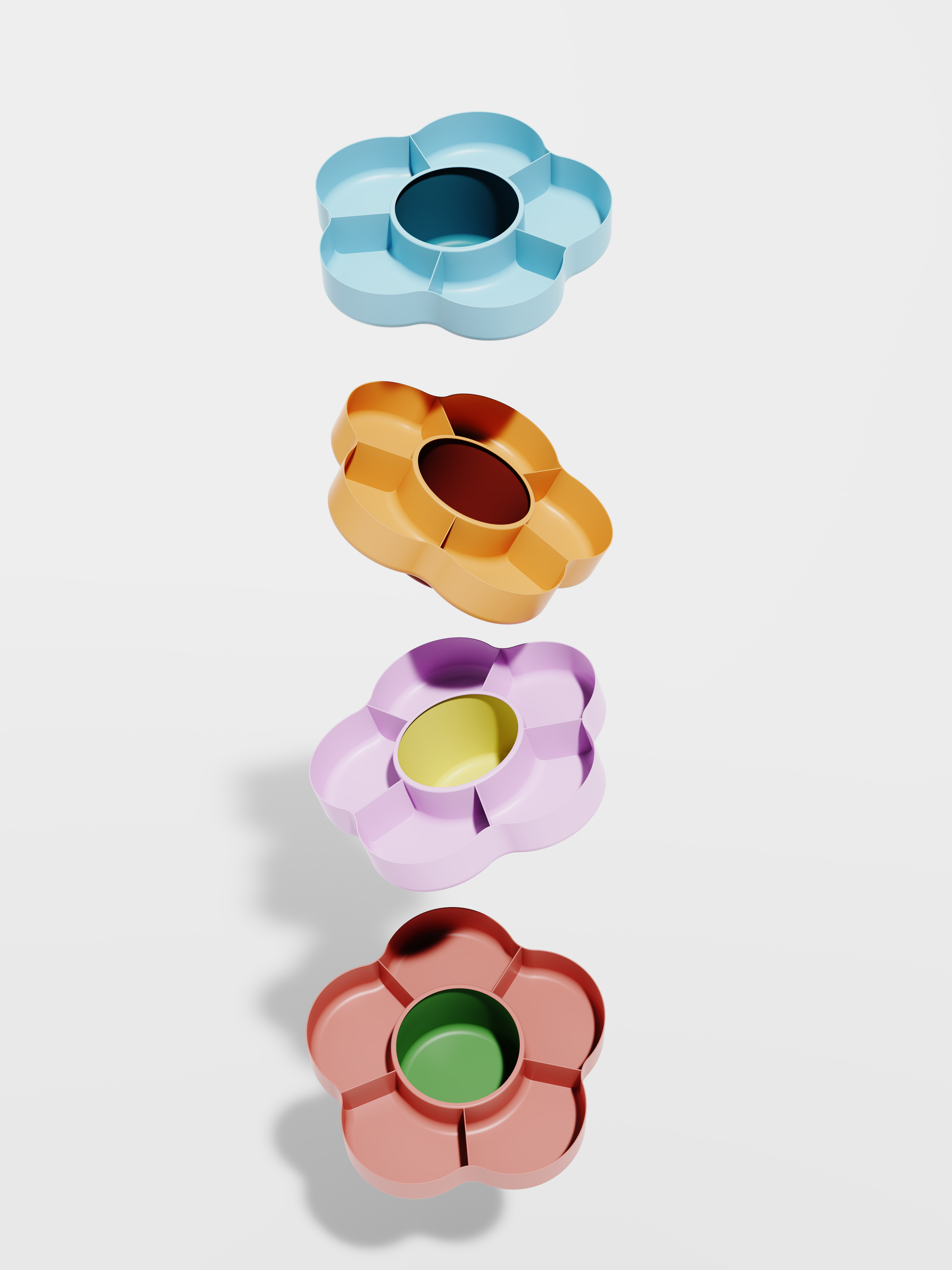 Original design，Storage tray design，snacks，flower，