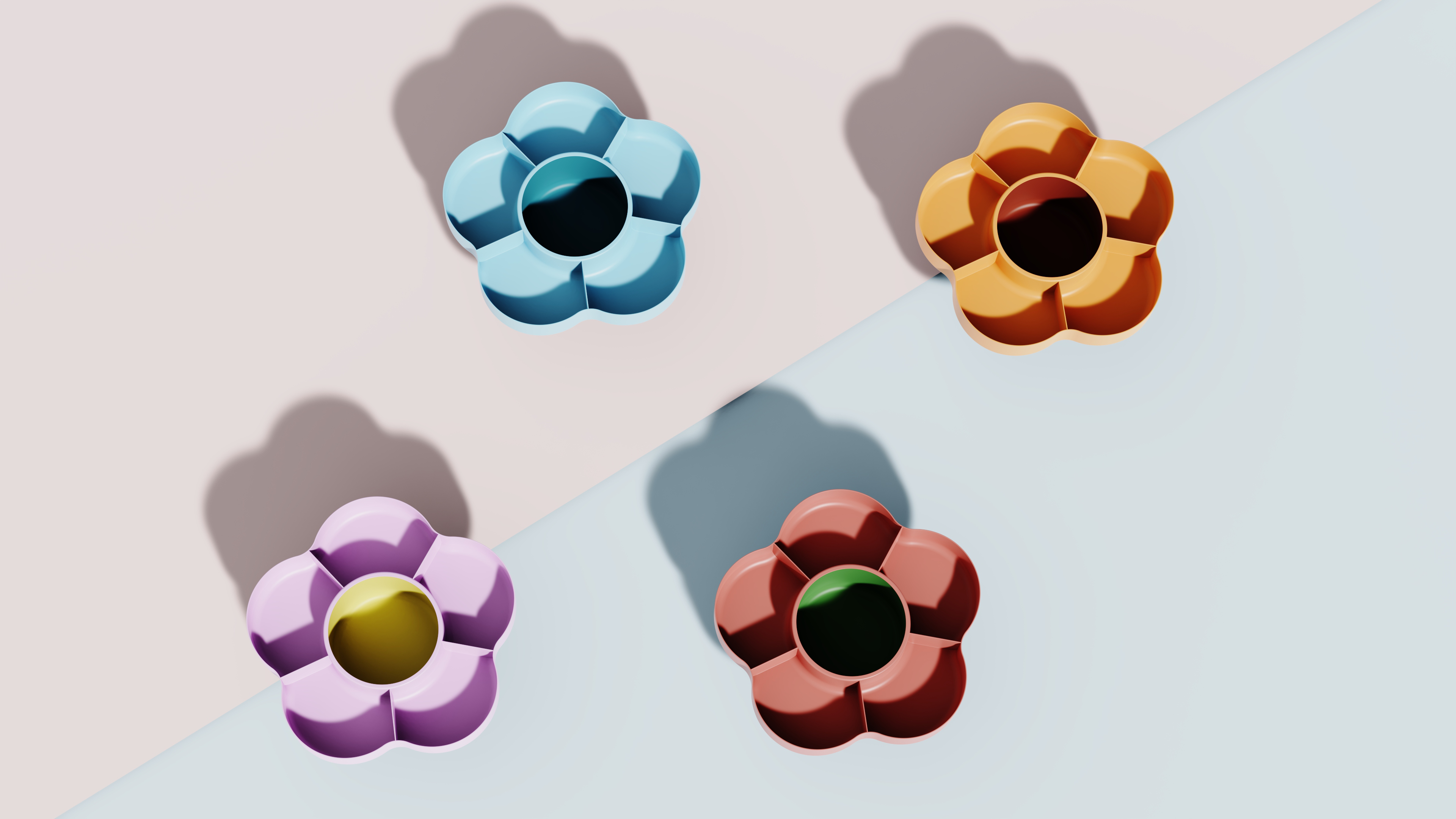 Original design，Storage tray design，snacks，flower，