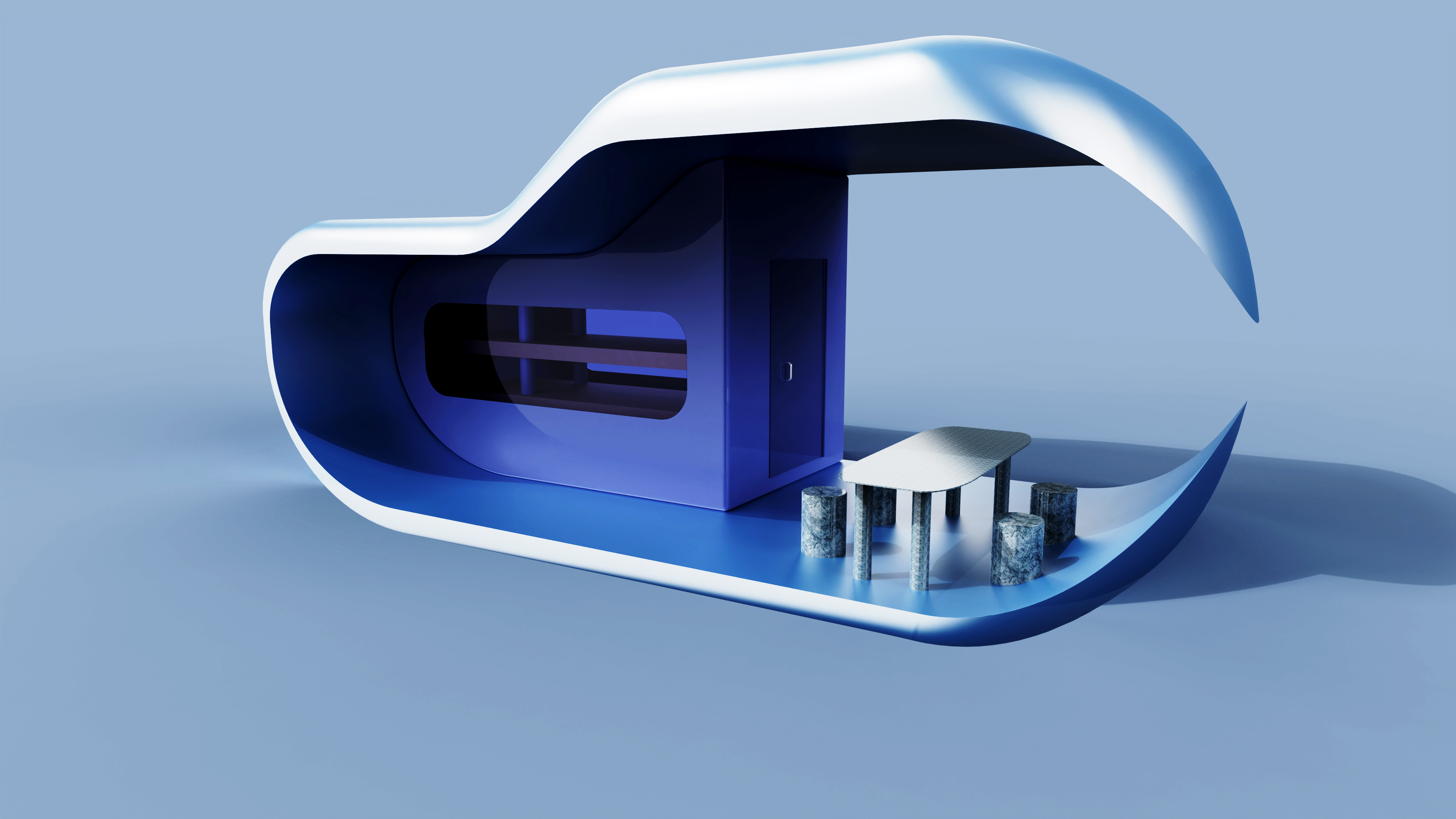 Light guide climate green plant cabin，