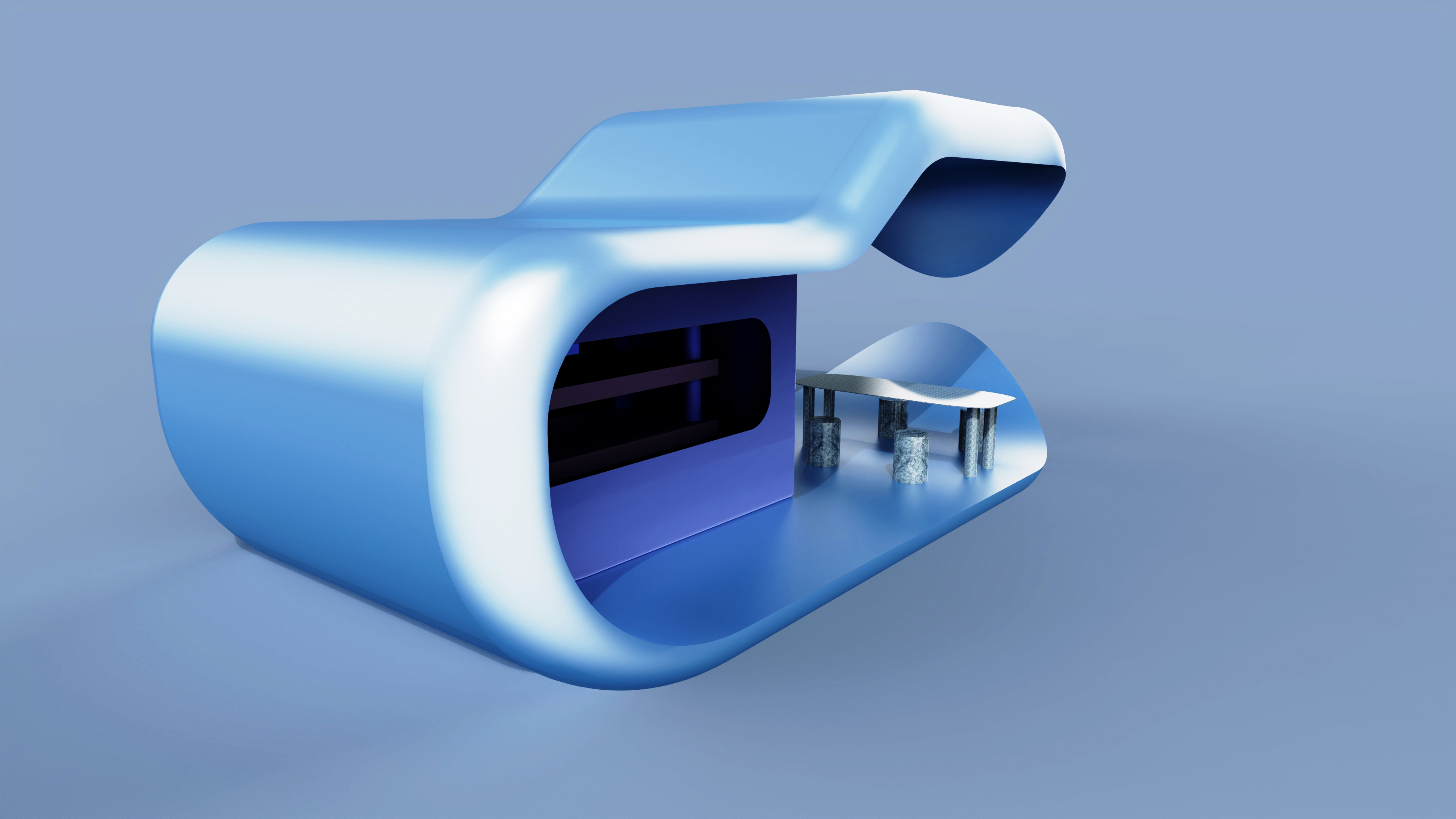 Light guide climate green plant cabin，