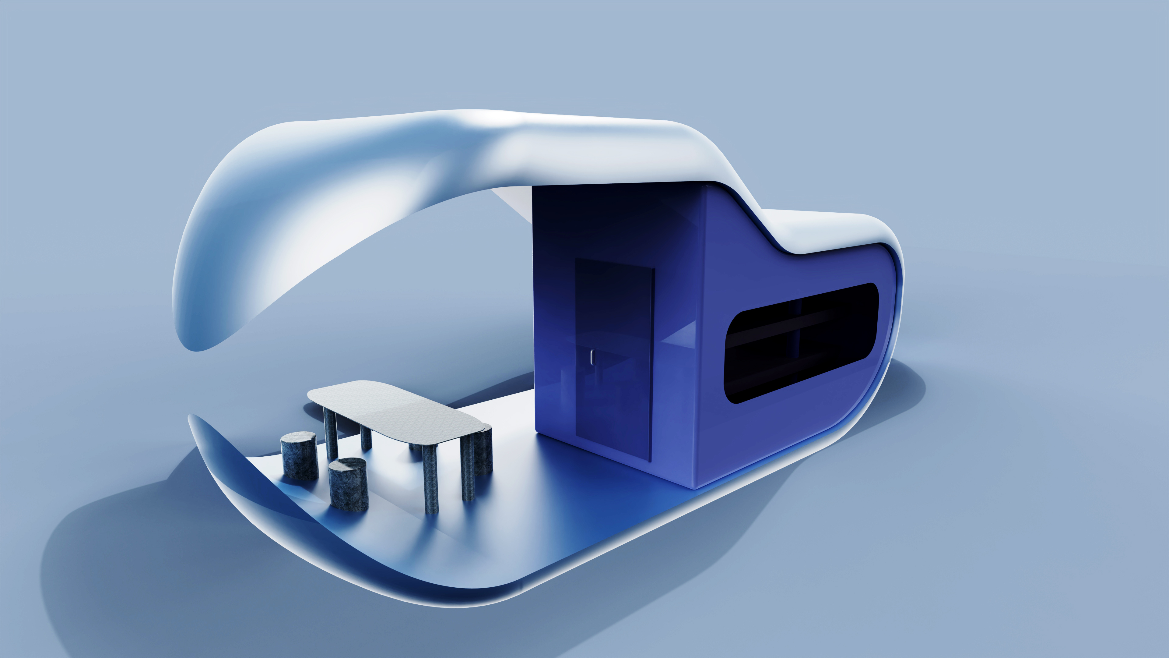 Light guide climate green plant cabin，