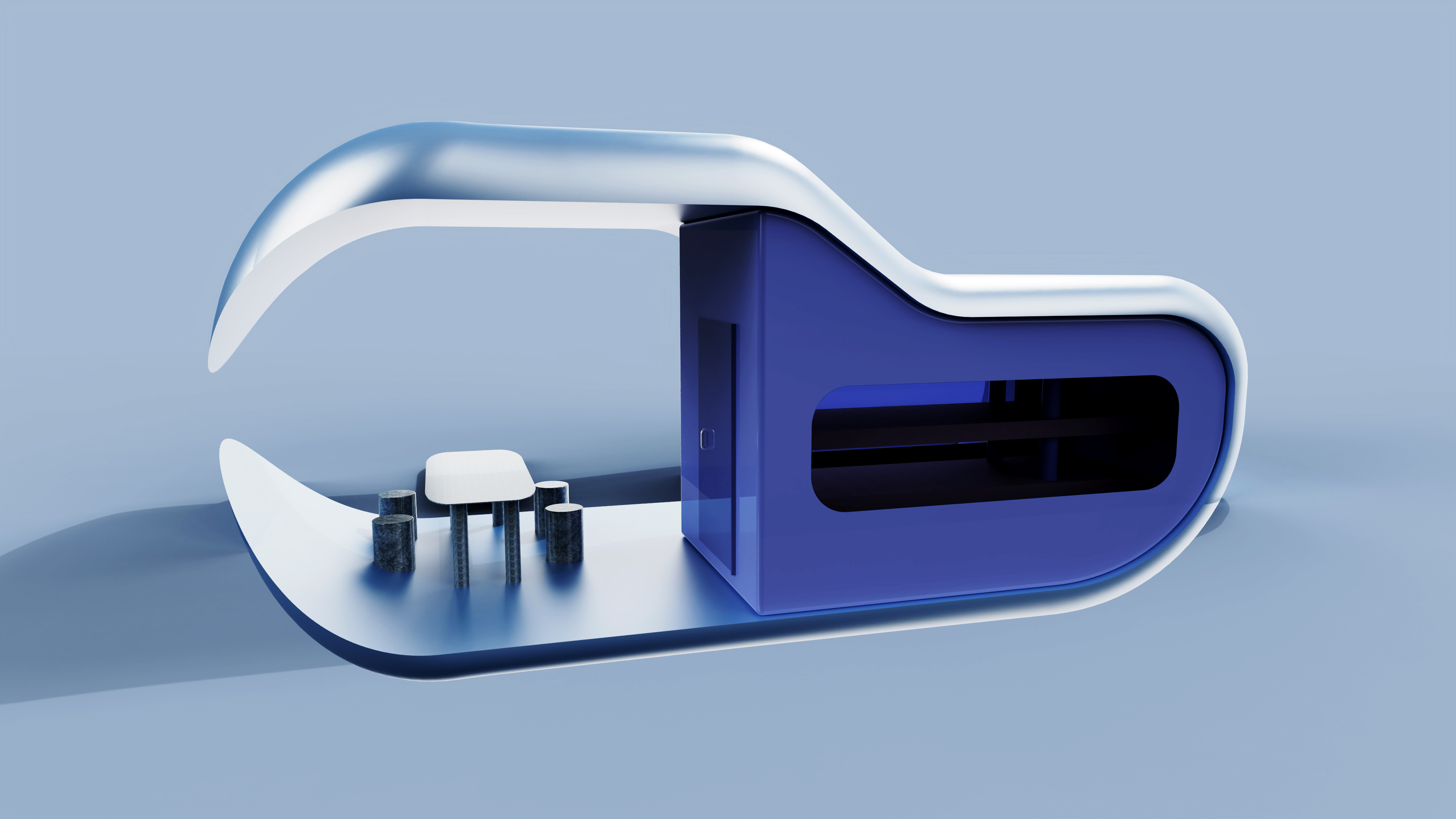 Light guide climate green plant cabin，