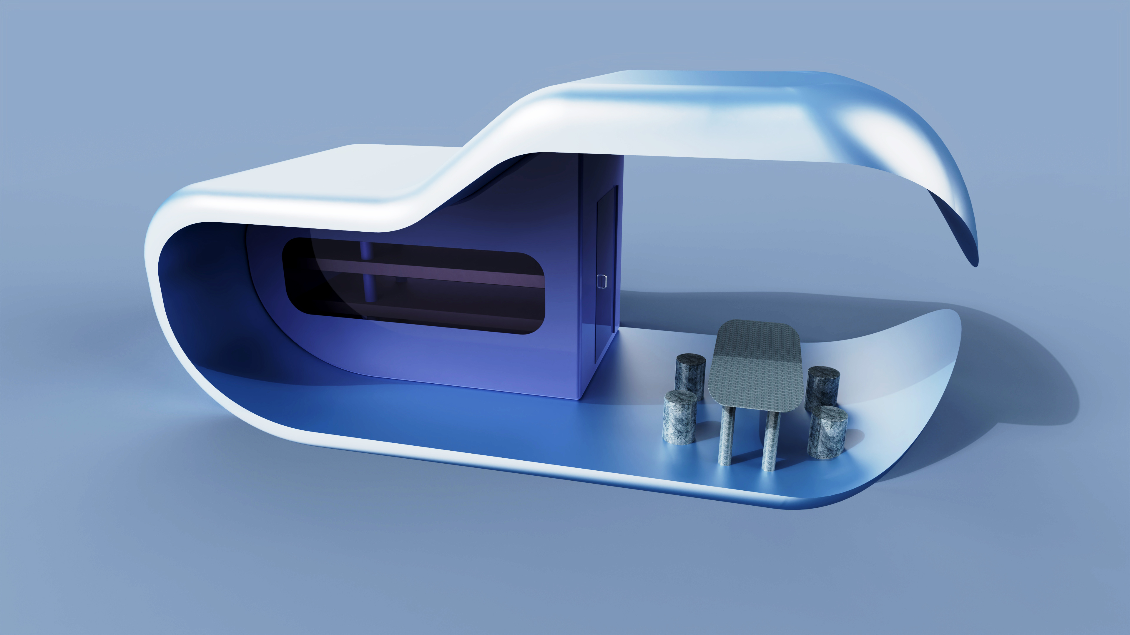 Light guide climate green plant cabin，