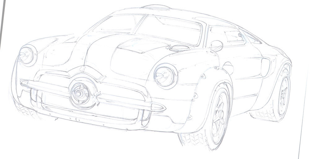 gt'49，industrial design，sketch，automobile，Hand drawn，