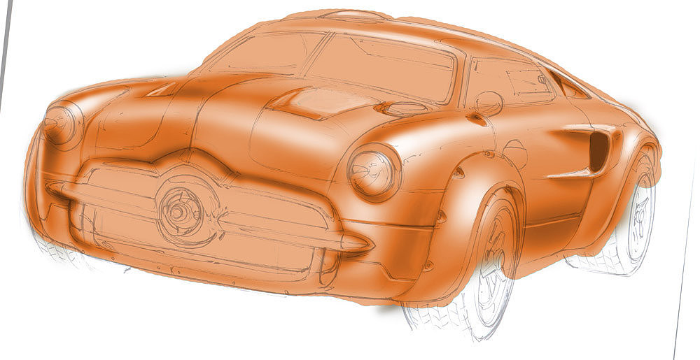 gt'49，industrial design，sketch，automobile，Hand drawn，