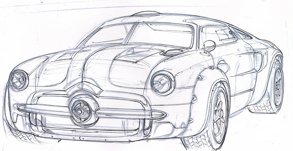 gt'49，工业设计，草图，汽车，手绘，