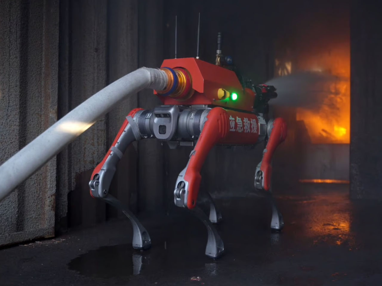 Robot dog，Fire rescue，Boston Dynamic ，Emergency Response，