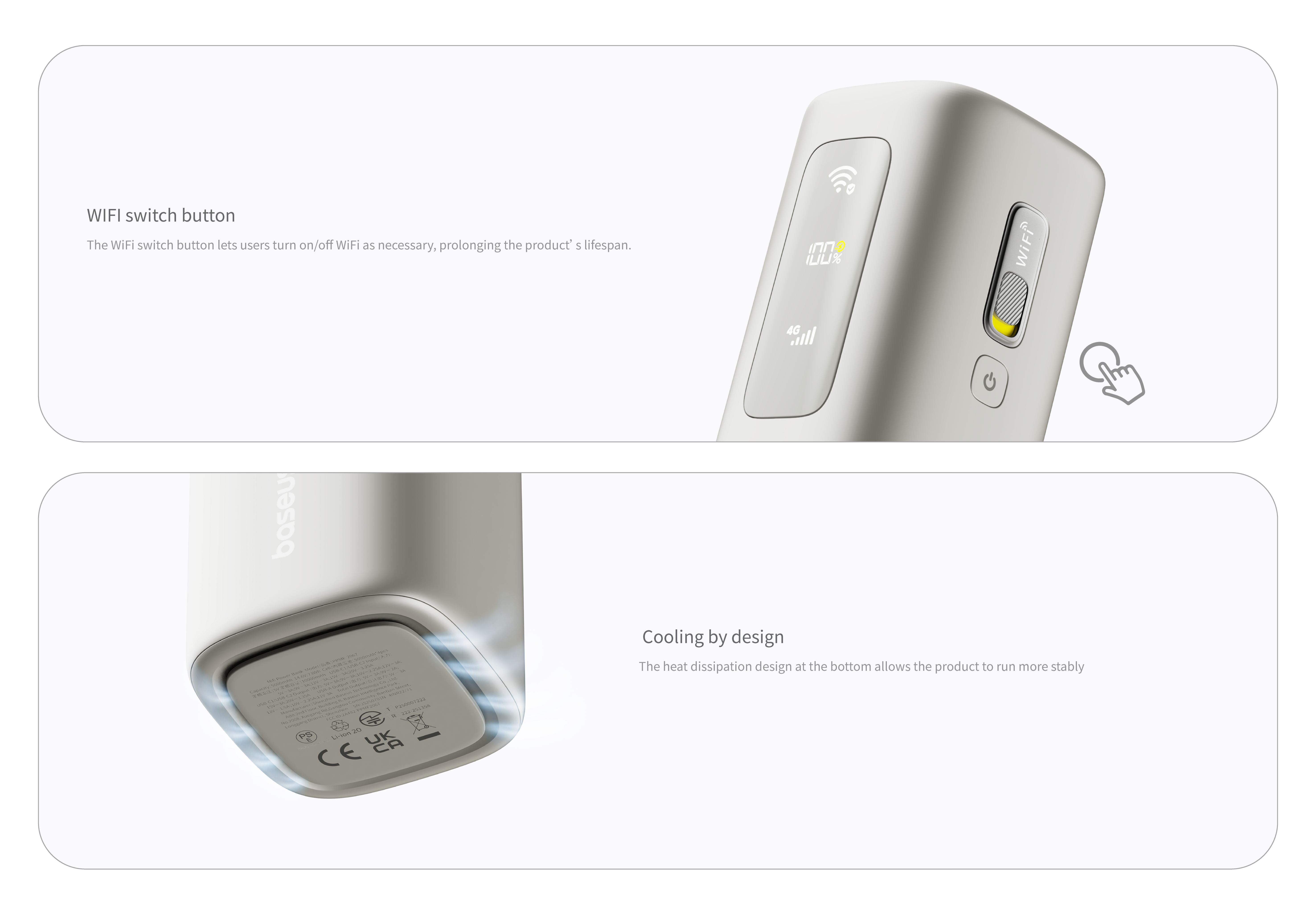 wifi，Portable WiFi，portable battery，Mifi，All-in-one mobile power supply，Travel charging，Golden Point Design Award，charge，