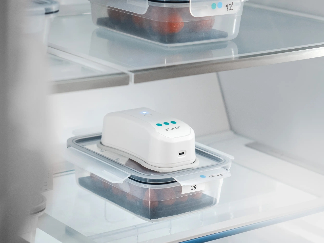 food container lid，Preservation，Food storage，UV-C，Ecoloc，