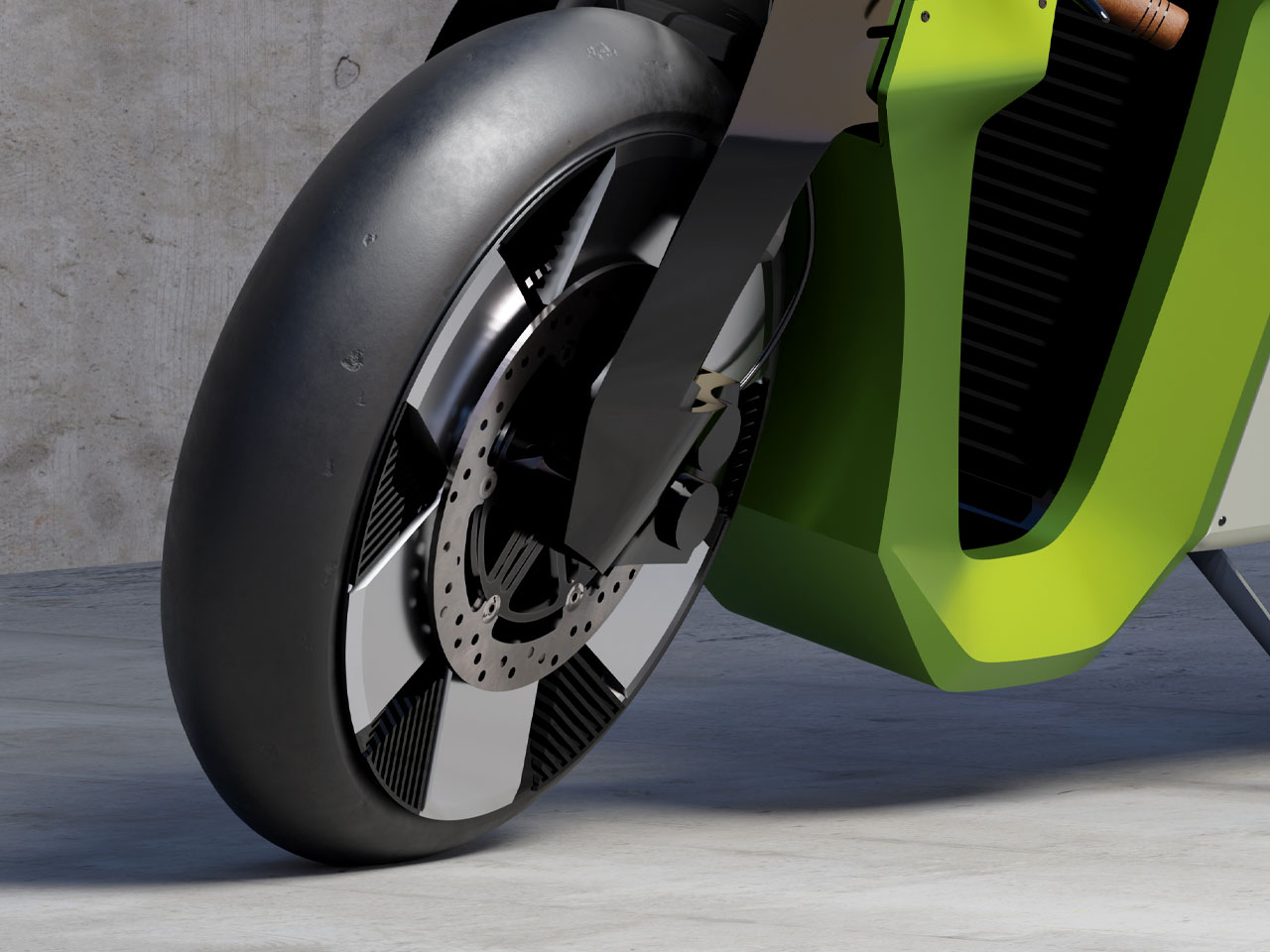 SKODA，Slavia B，Electric motorcycle，Racing coffee，Diamond Frame，