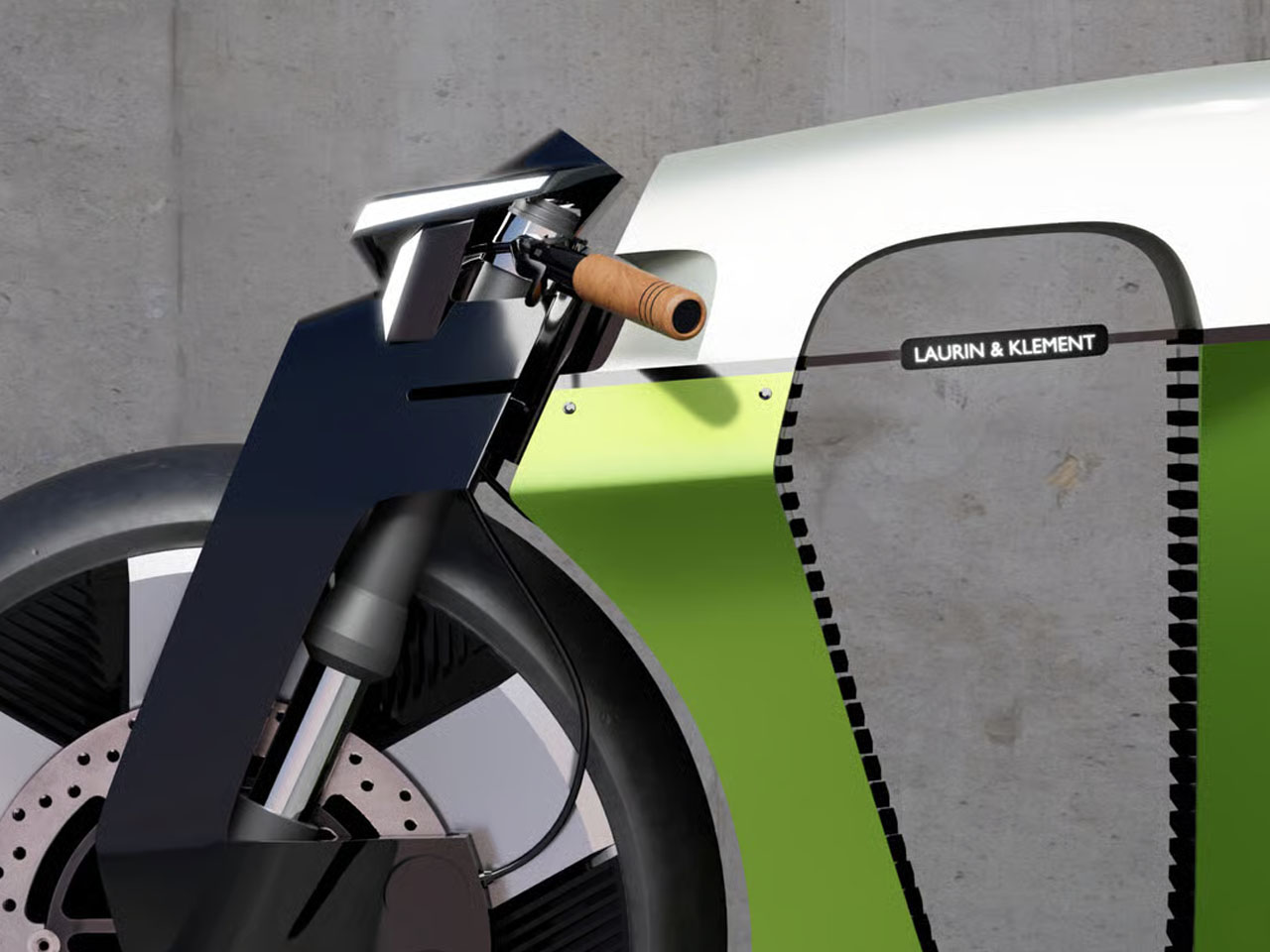 SKODA，Slavia B，Electric motorcycle，Racing coffee，Diamond Frame，