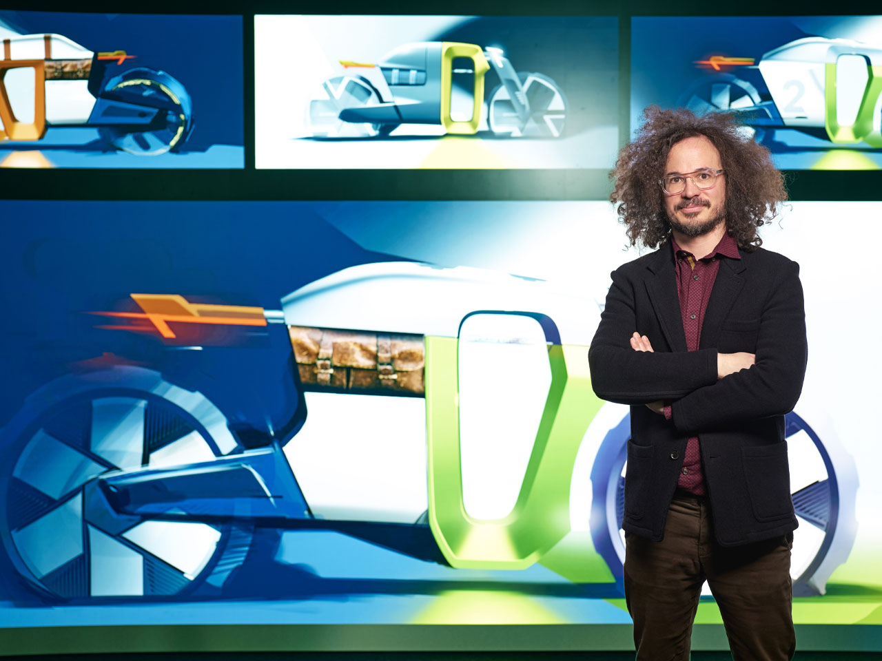 SKODA，Slavia B，Electric motorcycle，Racing coffee，Diamond Frame，