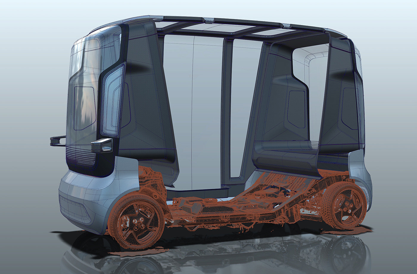Four wheeled vehicle，traffic，School Bus，