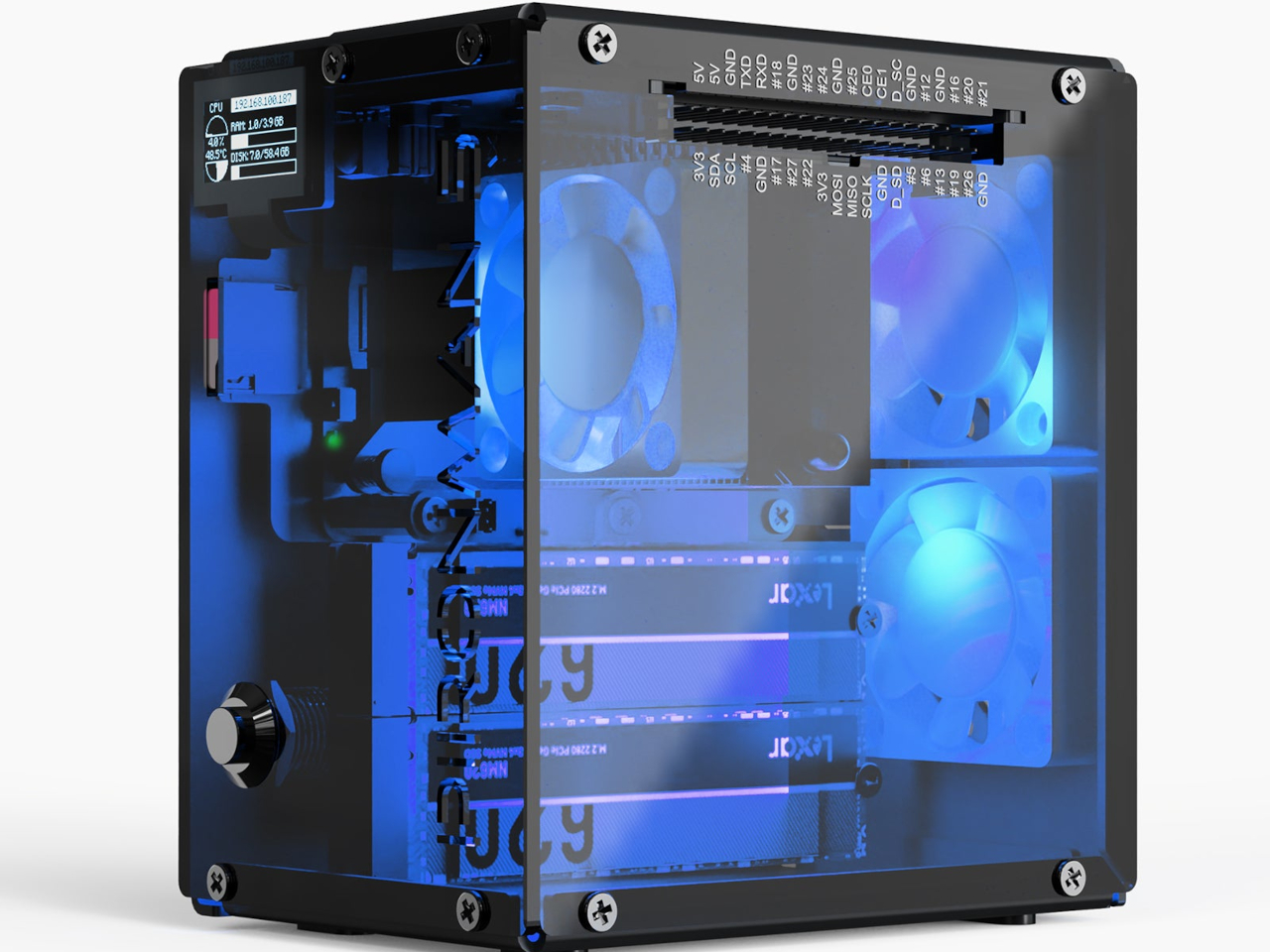 Desktop Chassis，Mini host，PocketMate，Active heat dissipation，Raspberry Pi，