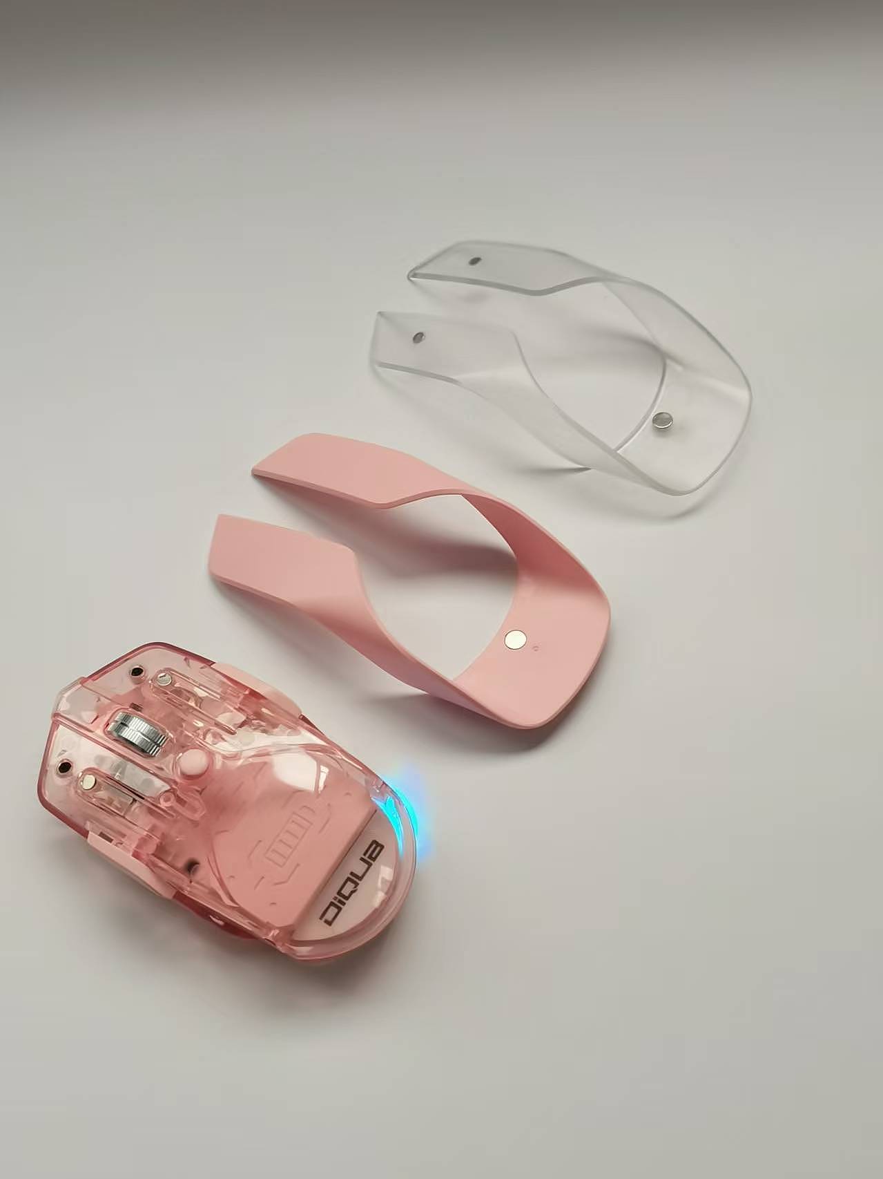 Transparent Mouse，detachable button，Differentiated mouse，