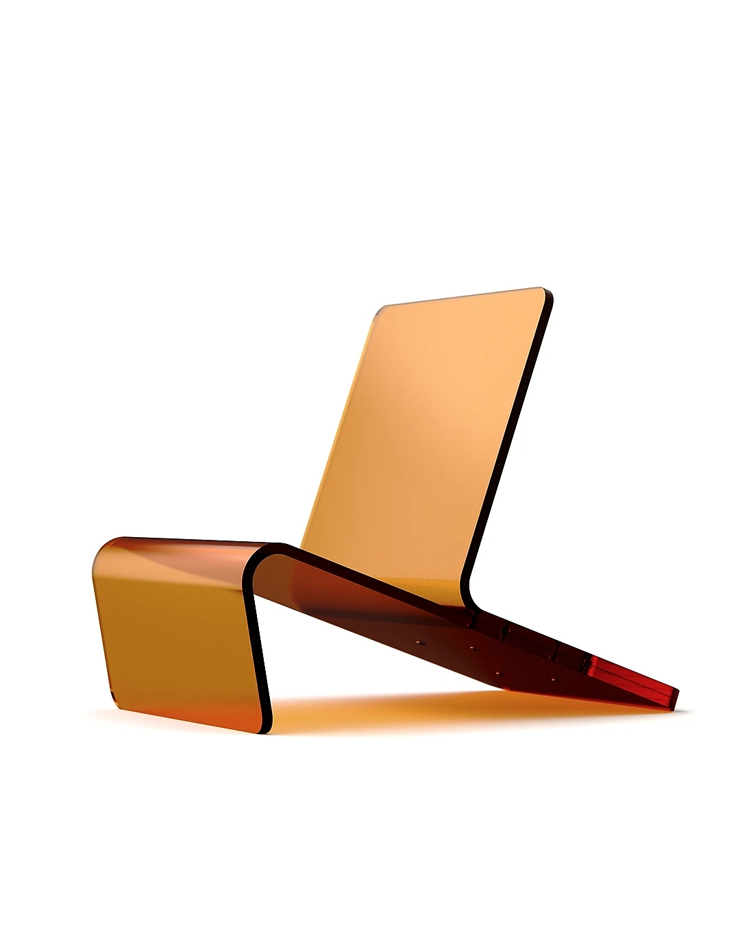 ABS Chair，fixture，bent plastic，Bend the Rules，Minimalist furniture，