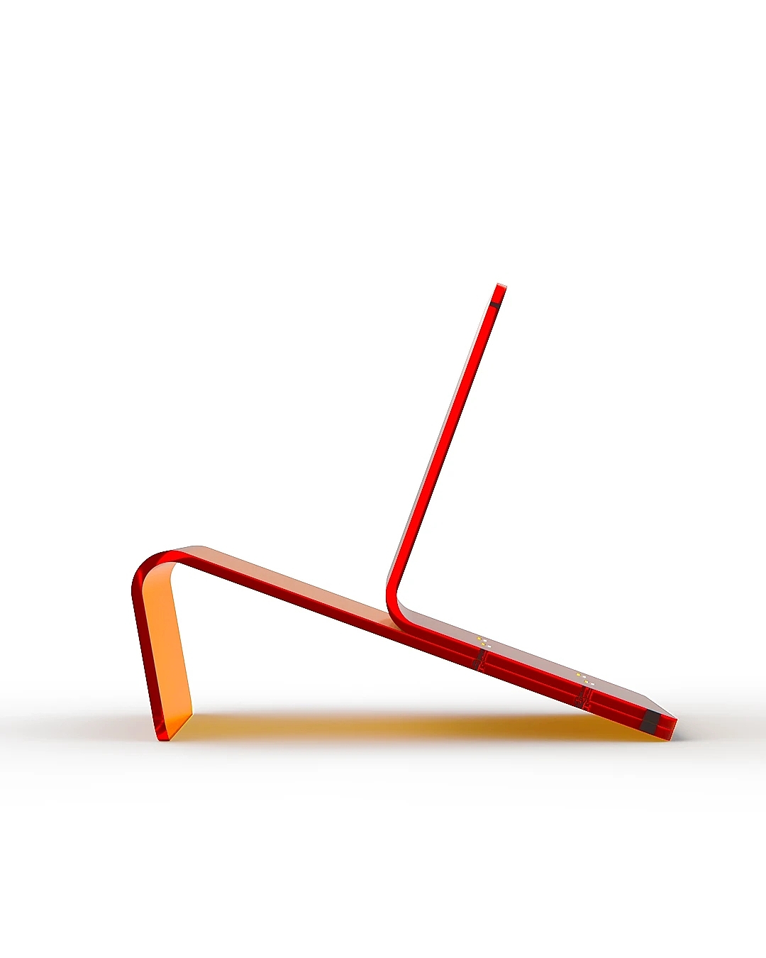 ABS Chair，fixture，bent plastic，Bend the Rules，Minimalist furniture，