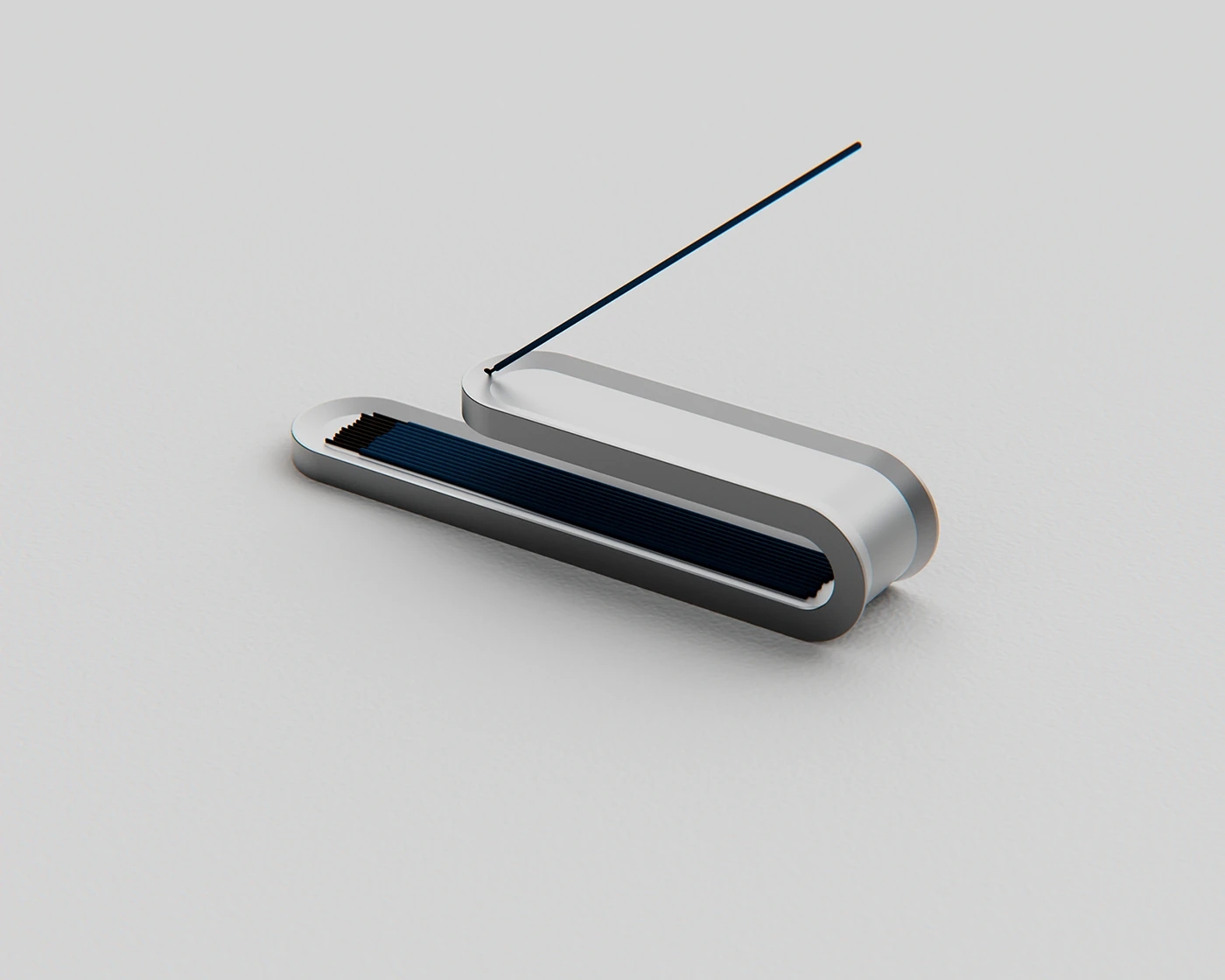 CNC aluminum incense insert，Minimalist incense seat，Anti-roll ash trough，Modern incense，Metal Crafts，