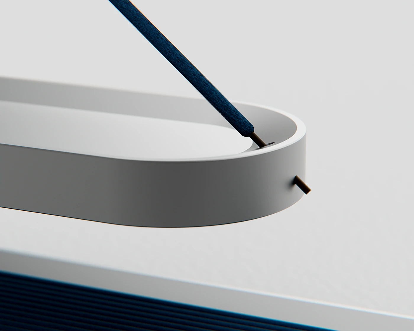 CNC aluminum incense insert，Minimalist incense seat，Anti-roll ash trough，Modern incense，Metal Crafts，