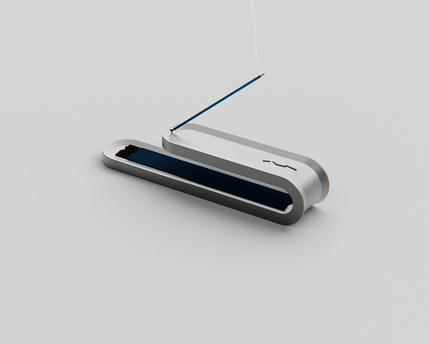 CNC aluminum incense insert，Minimalist incense seat，Anti-roll ash trough，Modern incense，Metal Crafts，