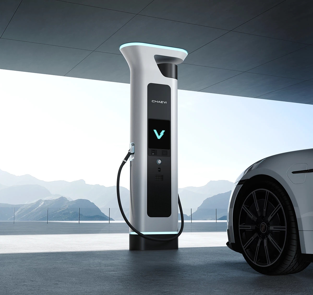 Highconic，350 kW overcharge，camera，V-shaped design，If design award，