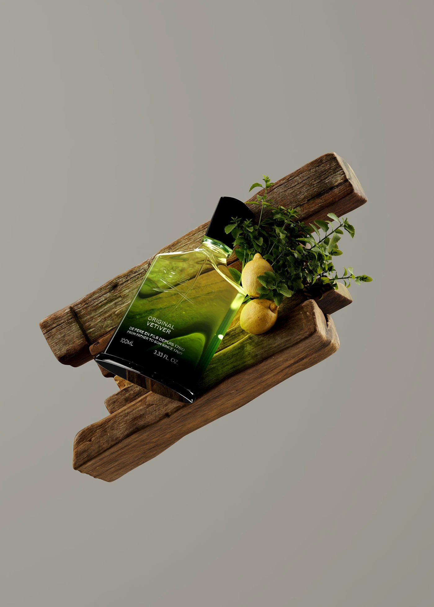 3D rendering，Creed Perfume，Perfume，natural，packing，