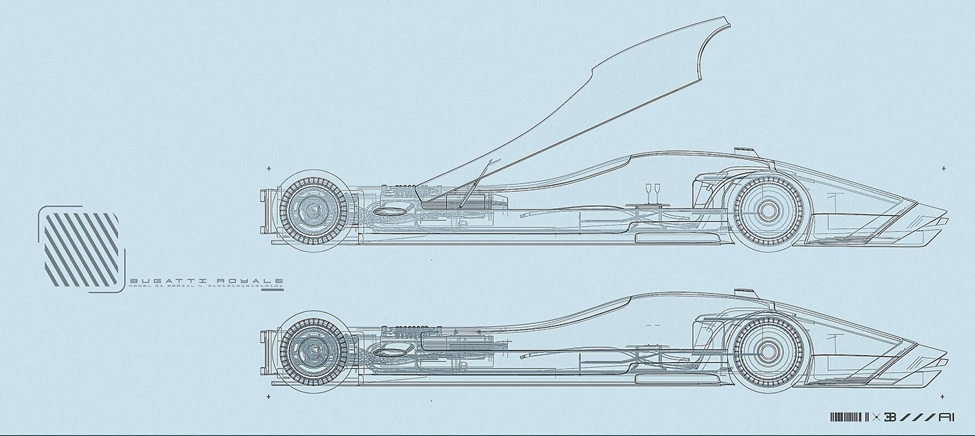 Royale，VISIO，Electric vehicle，Luxury car，Bugatti，