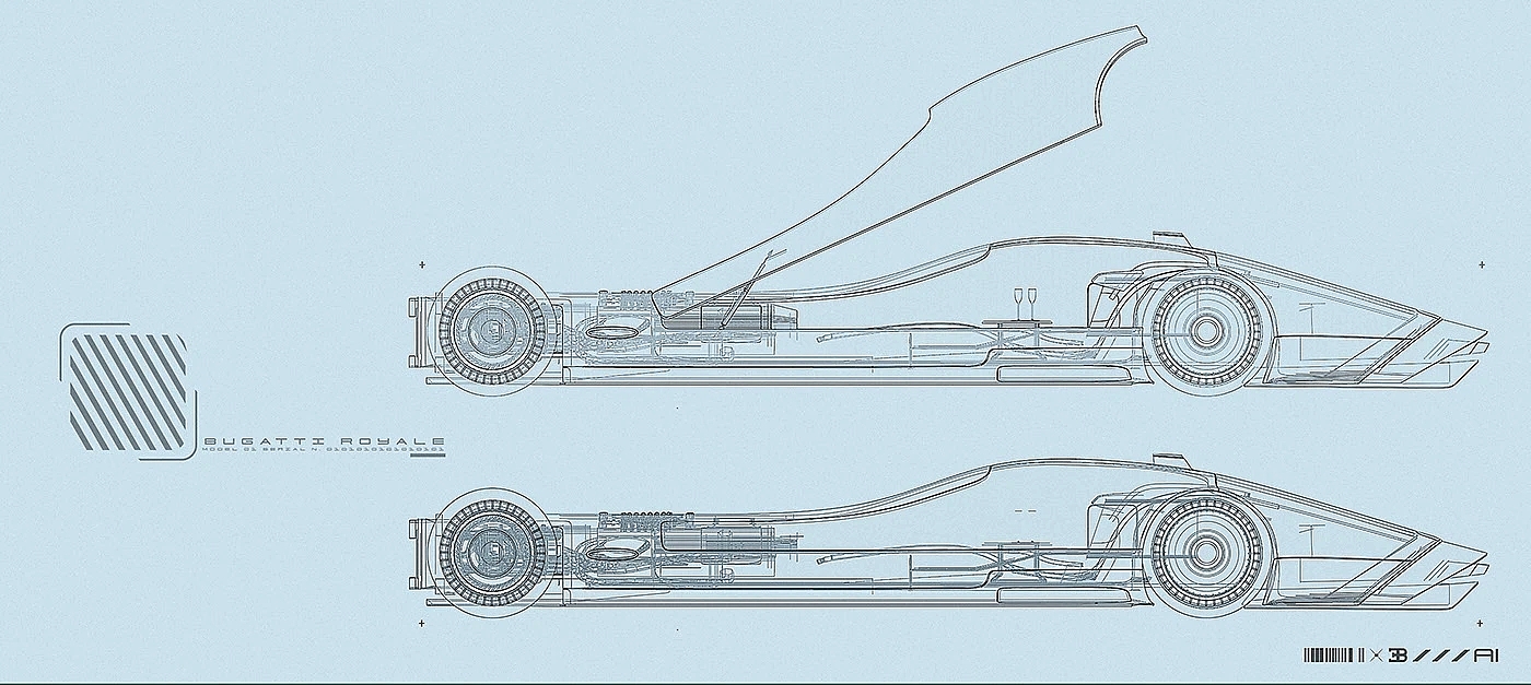 Royale，VISIO，Electric vehicle，Luxury car，Bugatti，