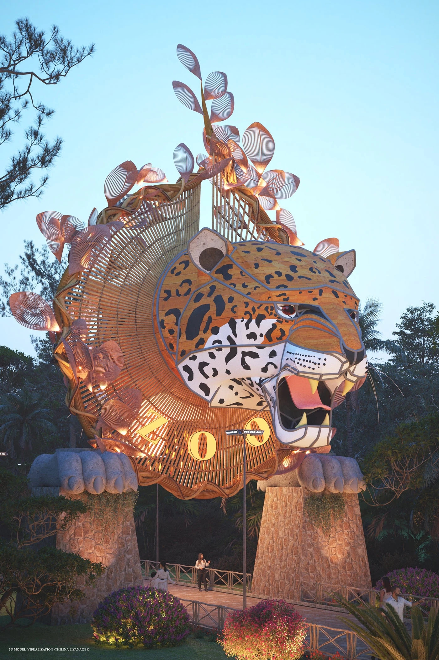 zoo，Tourism Logo，image，Park entrance，