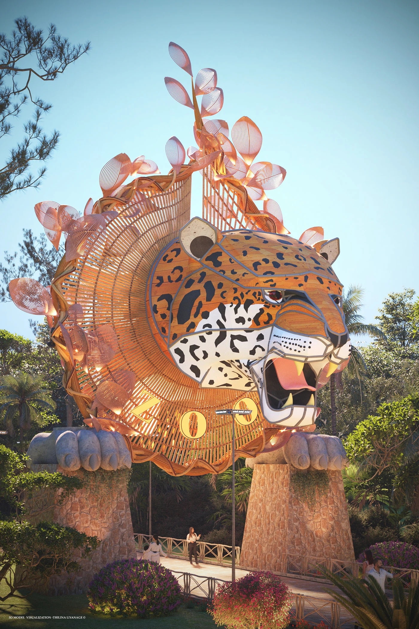 zoo，Tourism Logo，image，Park entrance，