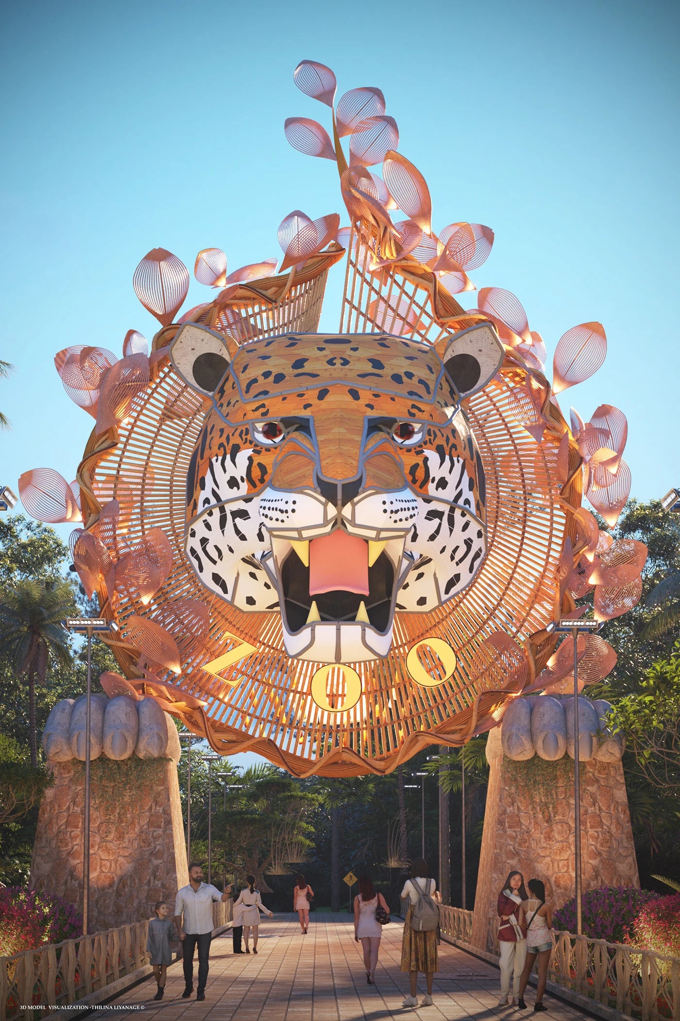 zoo，Tourism Logo，image，Park entrance，