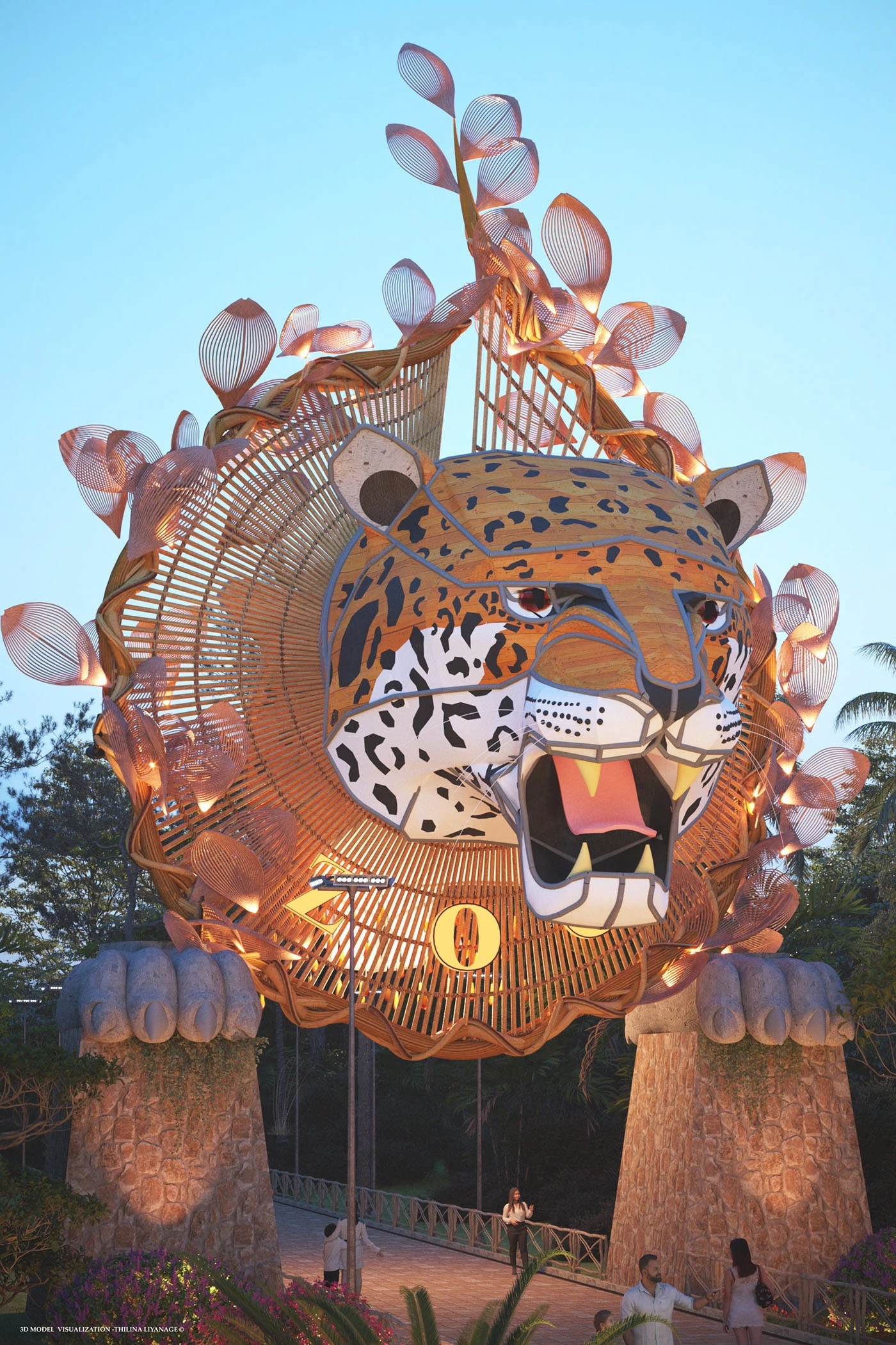 zoo，Tourism Logo，image，Park entrance，