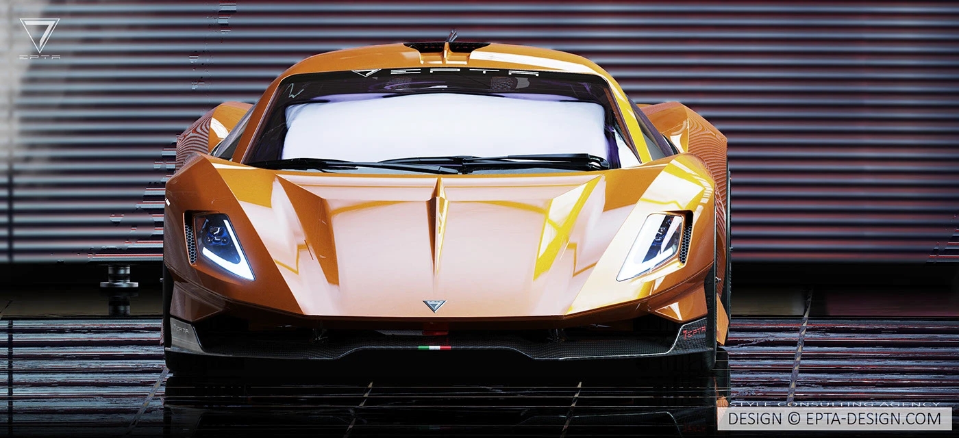 EPTA Phoenix，Sci-fi rendering，Superrun Concept，Geometric End Frame，