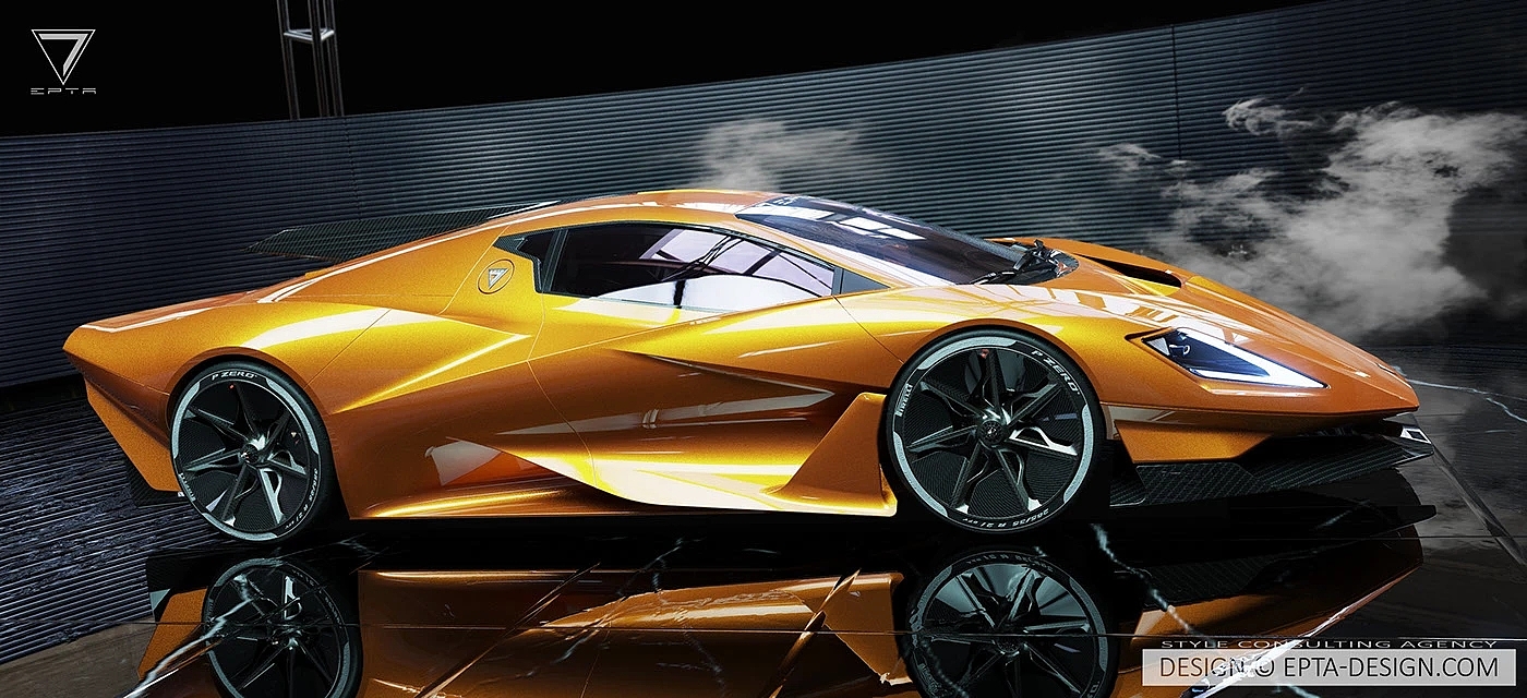 EPTA Phoenix，Sci-fi rendering，Superrun Concept，Geometric End Frame，