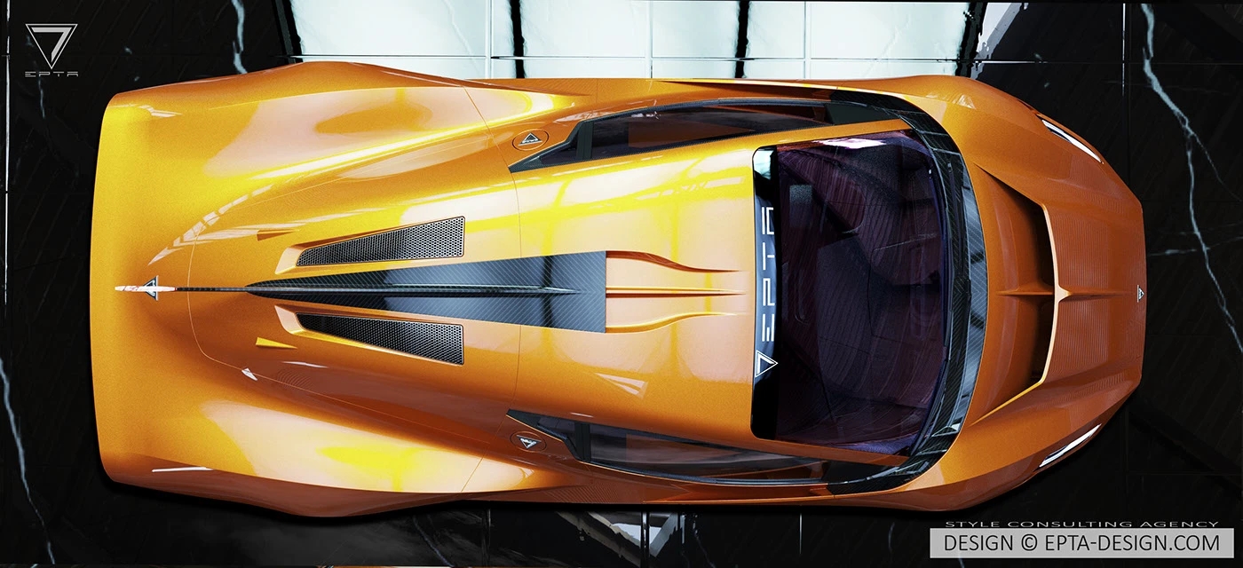 EPTA Phoenix，Sci-fi rendering，Superrun Concept，Geometric End Frame，