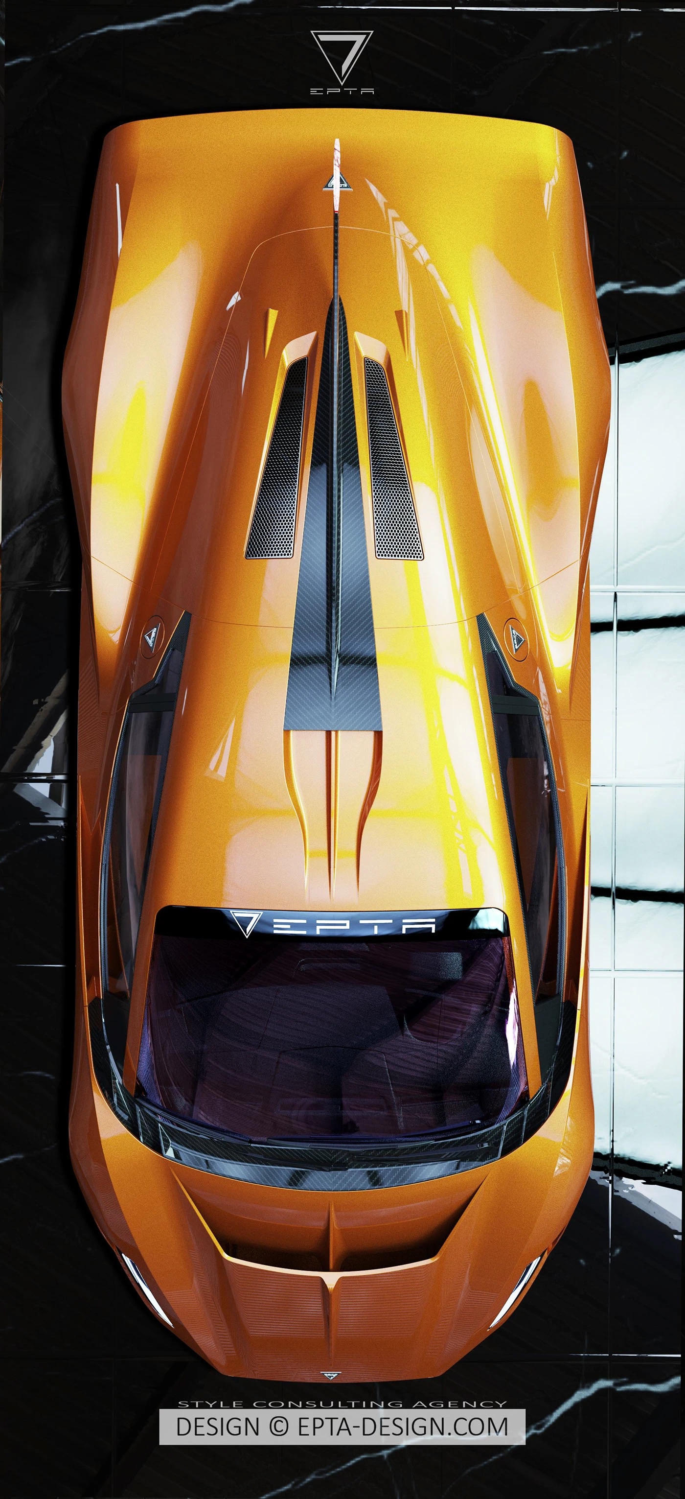 EPTA Phoenix，Sci-fi rendering，Superrun Concept，Geometric End Frame，