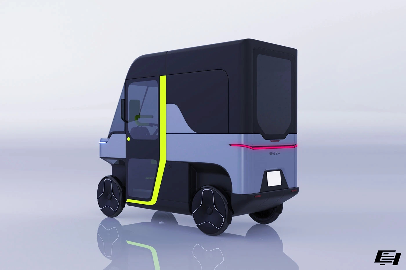 Electric vehicle，Quad Go，AZR Engineering，Modular body，Four-wheel design，