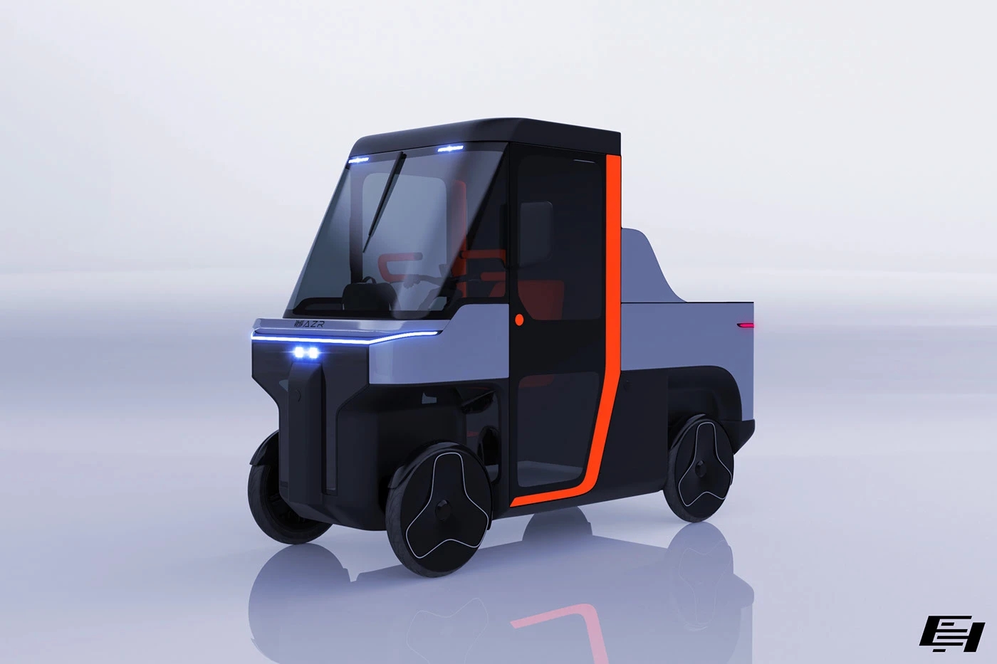 Electric vehicle，Quad Go，AZR Engineering，Modular body，Four-wheel design，