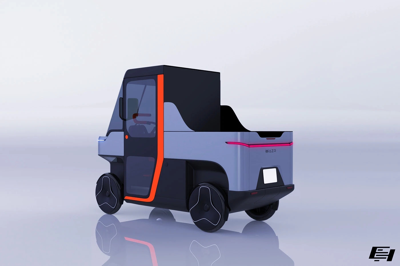 Electric vehicle，Quad Go，AZR Engineering，Modular body，Four-wheel design，