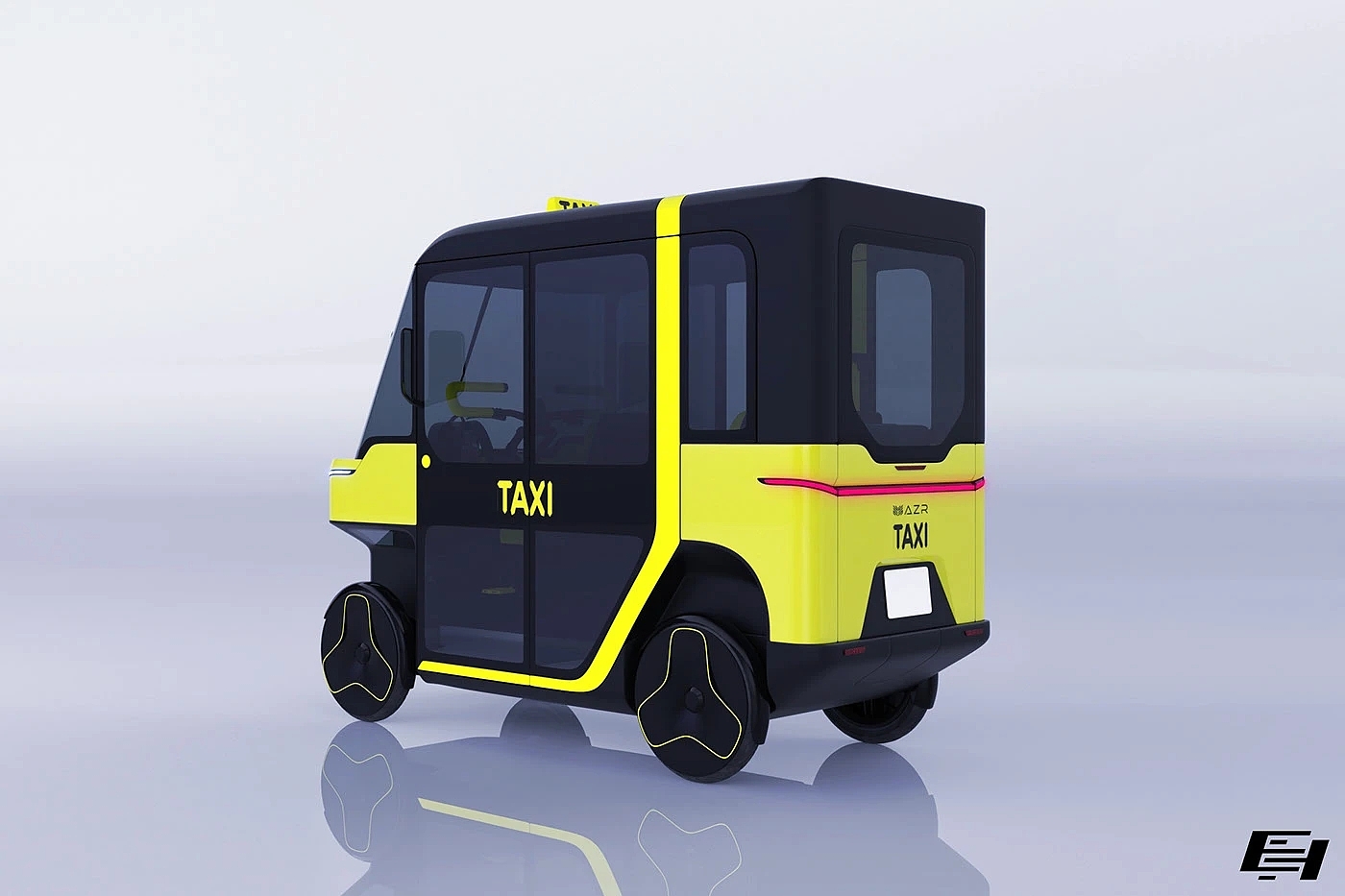 Electric vehicle，Quad Go，AZR Engineering，Modular body，Four-wheel design，