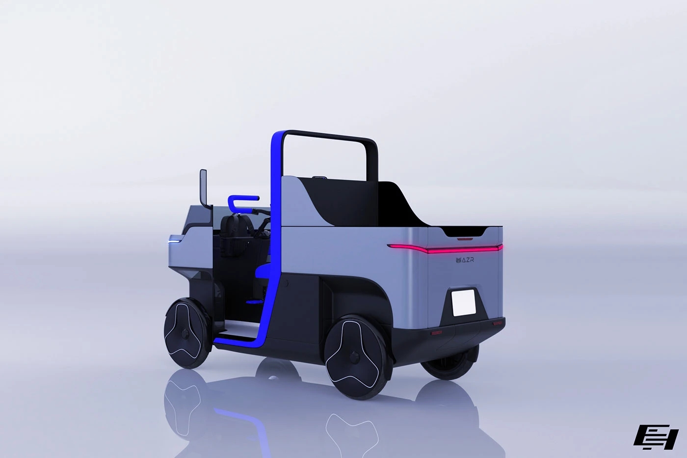 Electric vehicle，Quad Go，AZR Engineering，Modular body，Four-wheel design，