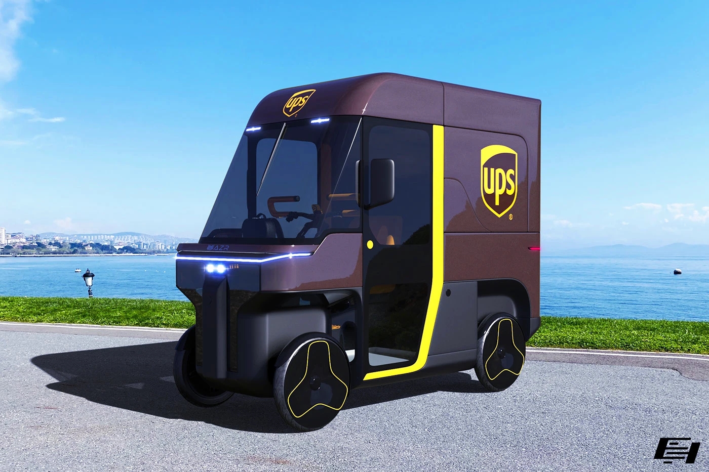 Electric vehicle，Quad Go，AZR Engineering，Modular body，Four-wheel design，