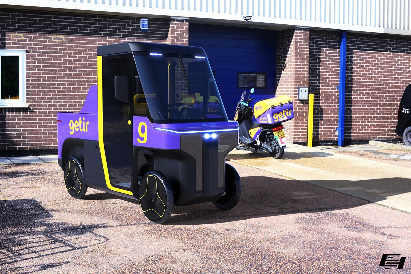 Electric vehicle，Quad Go，AZR Engineering，Modular body，Four-wheel design，