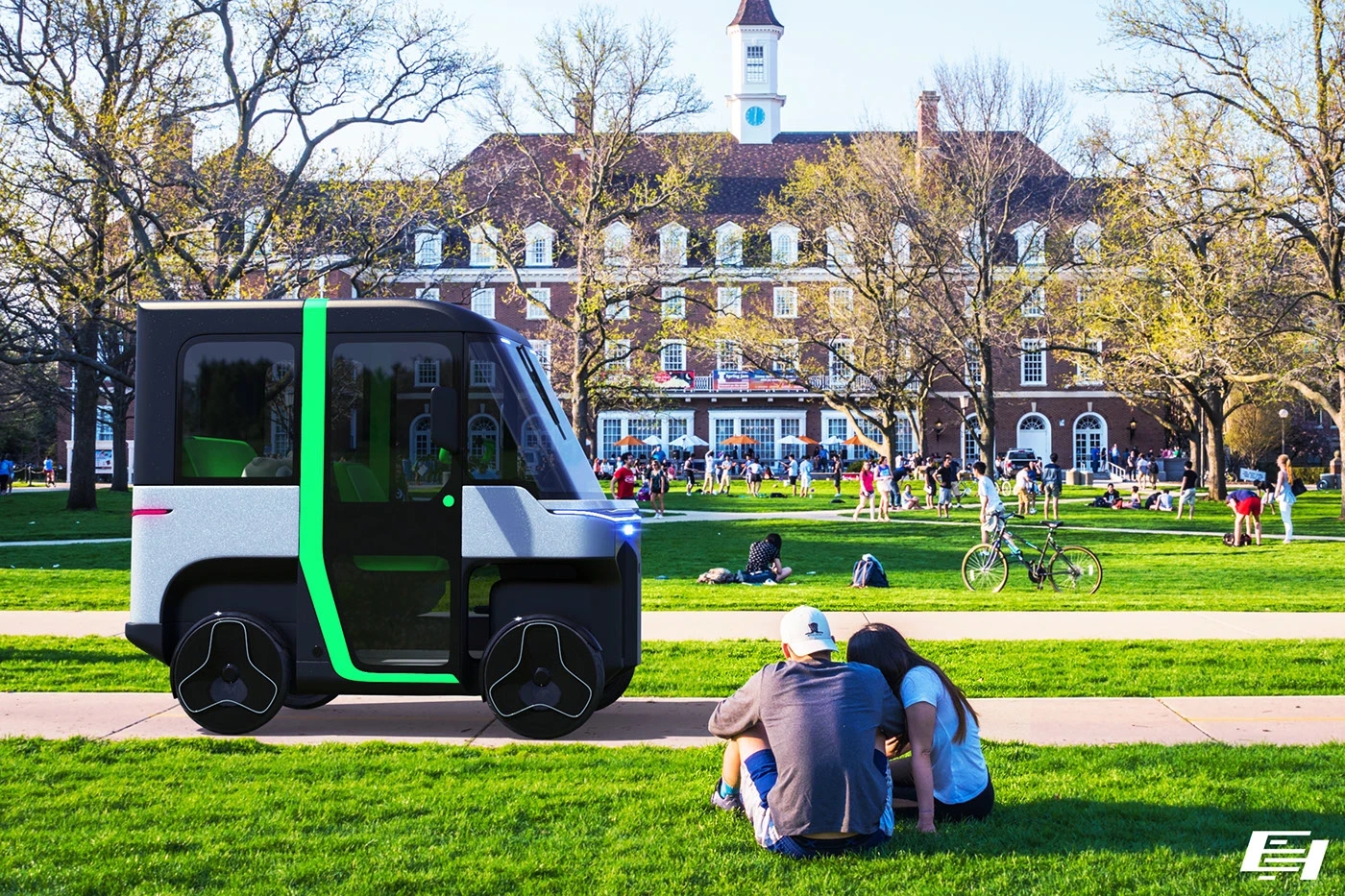 Electric vehicle，Quad Go，AZR Engineering，Modular body，Four-wheel design，