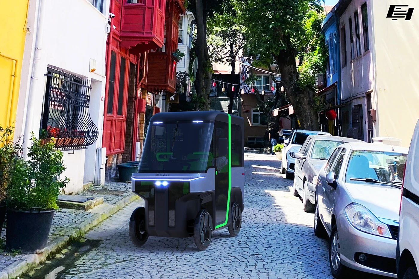 Electric vehicle，Quad Go，AZR Engineering，Modular body，Four-wheel design，