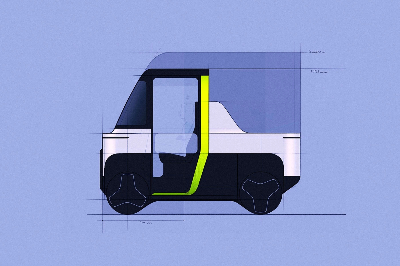 Electric vehicle，Quad Go，AZR Engineering，Modular body，Four-wheel design，