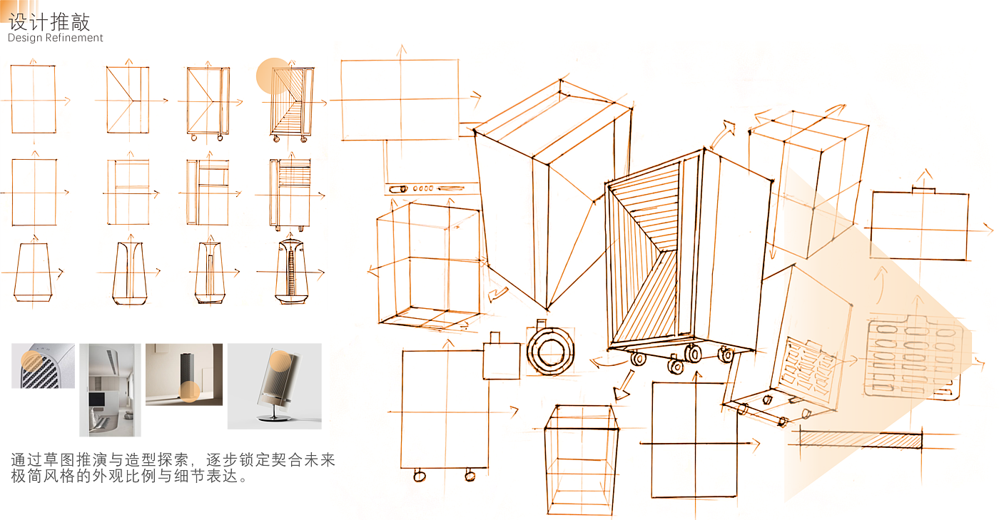 household electrical appliances，Mobile air conditioner，Heating and cooling fan，Minimalist，future，