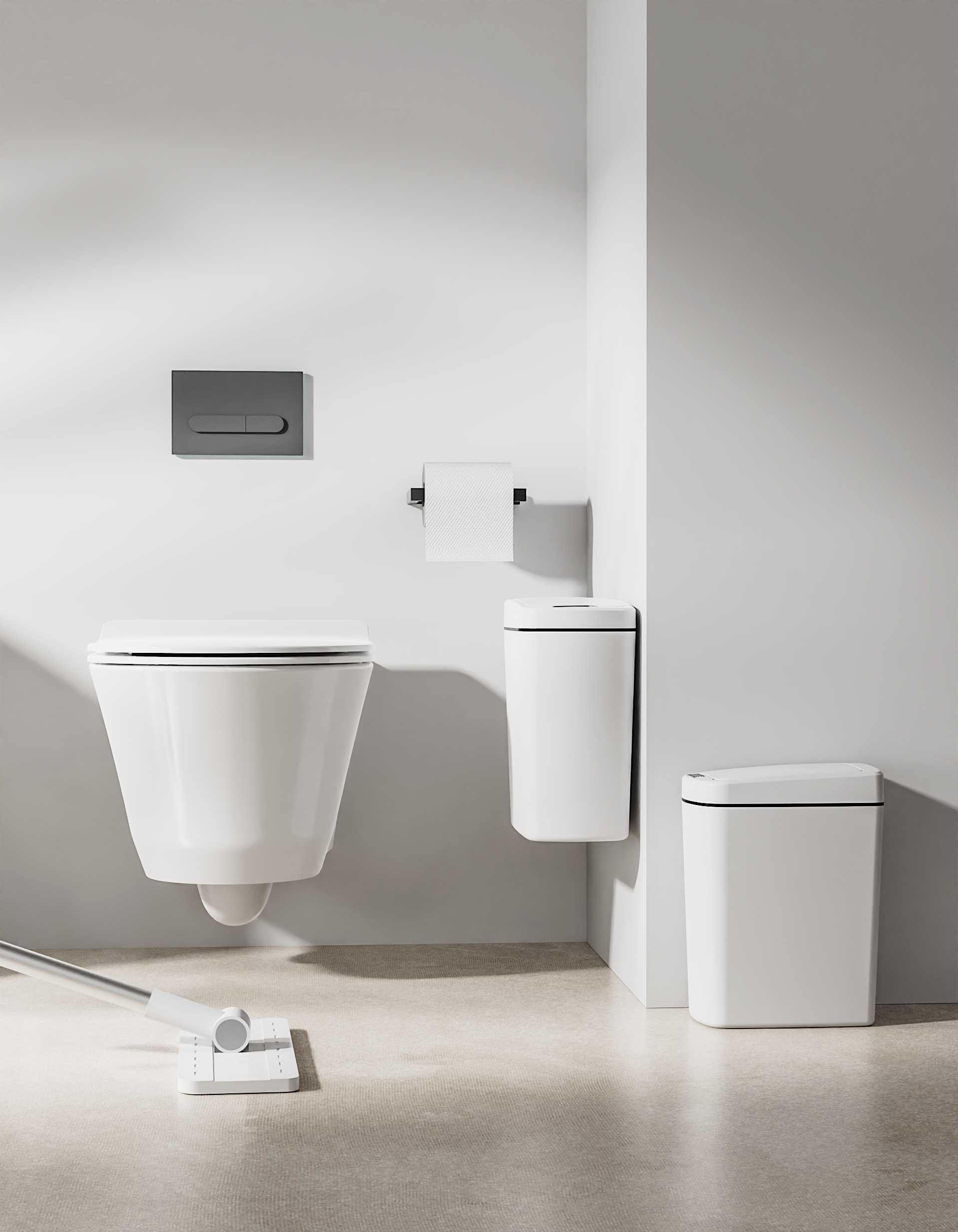 trash can; waterproof; automatic flip cover; ultraviolet sterilization，