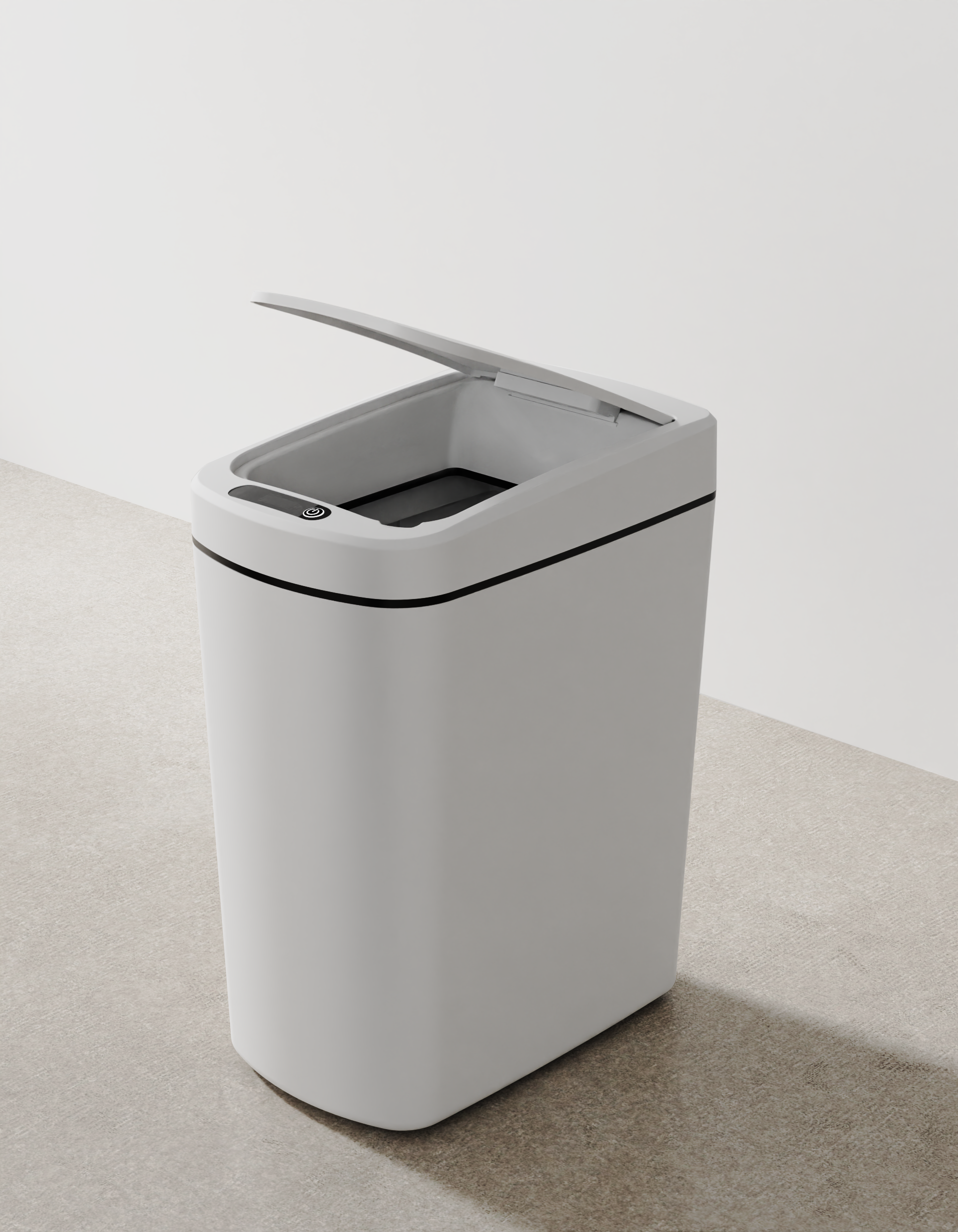 trash can; waterproof; automatic flip cover; ultraviolet sterilization，